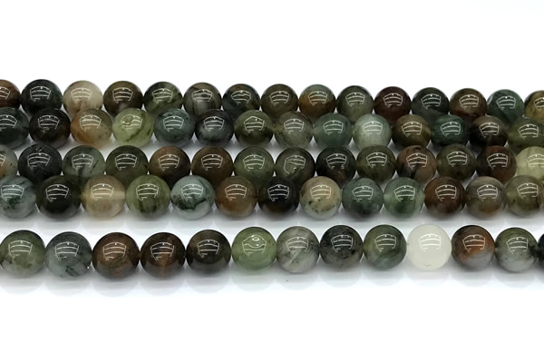 CPC692 15 inches 10mm round phantom quartz beads