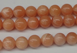 CPE03 15.5 inches 8mm round peach stone beads wholesale