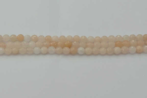 CPI210 15.5 inches 4mm faceted round pink aventurine jade beads