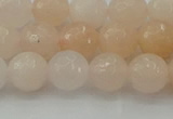 CPI211 15.5 inches 6mm faceted round pink aventurine jade beads