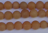 CPI302 15.5 inches 8mm round matte red aventurine beads wholesale