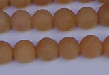 CPI303 15.5 inches 10mm round matte red aventurine beads wholesale