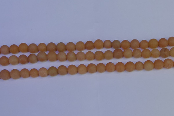 CPI303 15.5 inches 10mm round matte red aventurine beads wholesale