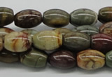 CPJ02 15.5 inches 10*14mm rice picasso jasper beads wholesale