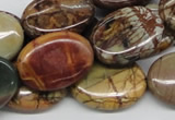 CPJ04 15.5 inches 18*25mm oval picasso jasper beads wholesale