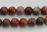 CPJ102 15.5 inches 8mm round picasso jasper gemstone beads wholesale