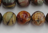 CPJ106 15.5 inches 16mm round picasso jasper gemstone beads wholesale