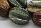 CPJ14 15.5 inches multi size starfruit shaped picasso jasper beads wholesale