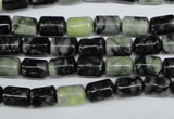 CPJ210 15.5 inches 6*9mm column green picasso jasper beads