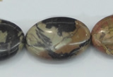 CPJ29 15.5 inches 22*30mm oval picasso jasper beads wholesale