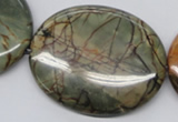 CPJ37 15.5 inches 40*50mm oval picasso jasper beads wholesale