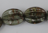 CPJ372 15.5 inches 25*28mm starfruit picasso jasper gemstone beads