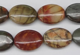 CPJ404 15 inches 15*20mm oval picasso jasper gemstone beads