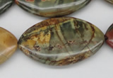 CPJ412 15 inches 25*40mm marquise picasso jasper gemstone beads