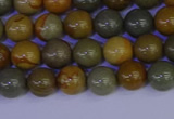 CPJ451 15.5 inches 6mm round wildhorse picture jasper beads