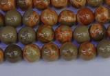 CPJ461 15.5 inches 6mm round African picture jasper beads