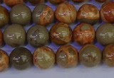 CPJ462 15.5 inches 8mm round African picture jasper beads