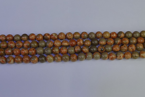 CPJ462 15.5 inches 8mm round African picture jasper beads