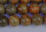 CPJ464 15.5 inches 12mm round African picture jasper beads