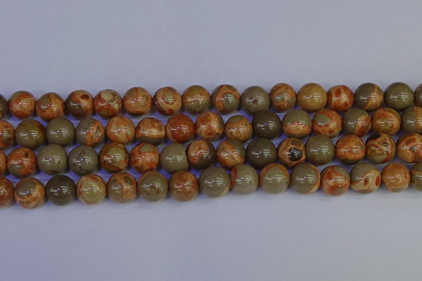 CPJ465 15.5 inches 14mm round African picture jasper beads