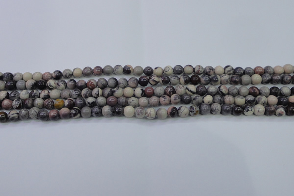 CPJ600 15.5 inches 4mm round purple striped jasper beads wholesale