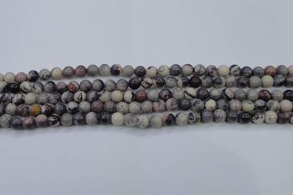 CPJ601 15.5 inches 6mm round purple striped jasper beads wholesale