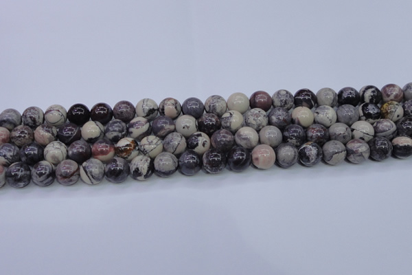 CPJ604 15.5 inches 12mm round purple striped jasper beads wholesale