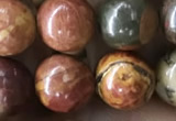 CPJ635 15.5 inches 8mm round picasso jasper beads wholesale