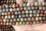 CPJ672 15.5 inches 8mm round picasso jasper beads wholesale