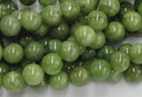 CPO02 15.5 inches 8mm round olivine gemstone beads wholesale