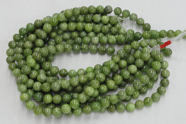 CPO05 15.5 inches 14mm round olivine gemstone beads wholesale