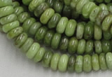 CPO06 15.5 inches 4*10mm rondelle olivine gemstone beads wholesale