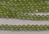 CPO100 15 inches 2mm round natural peridot beads wholesale