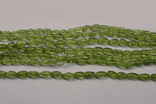 CPO111 15 inches 4*7mm rice natural peridot beads wholesale