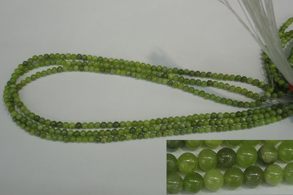 CPO20 15.5 inches 4mm round olivine gemstone beads wholesale