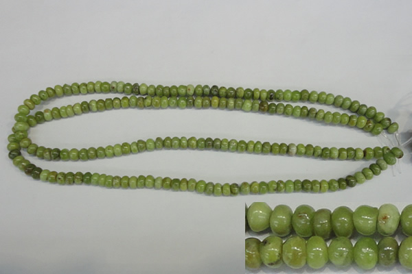 CPO22 15.5 inches 4*6mm rondelle olivine gemstone beads wholesale