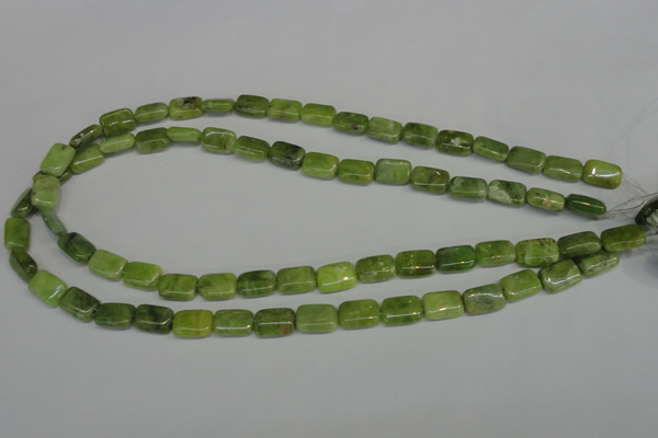 CPO35 15.5 inches 8*12mm rectangle olivine gemstone beads wholesale