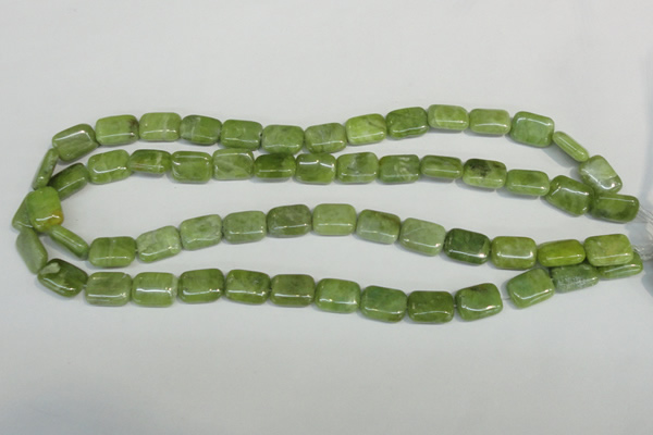 CPO36 15.5 inches 10*14mm rectangle olivine gemstone beads wholesale