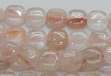 CPQ04 15.5 inches 10*10mm square natural pink quartz beads