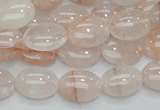 CPQ10 15.5 inches 10*14mm oval natural pink quartz beads wholesale