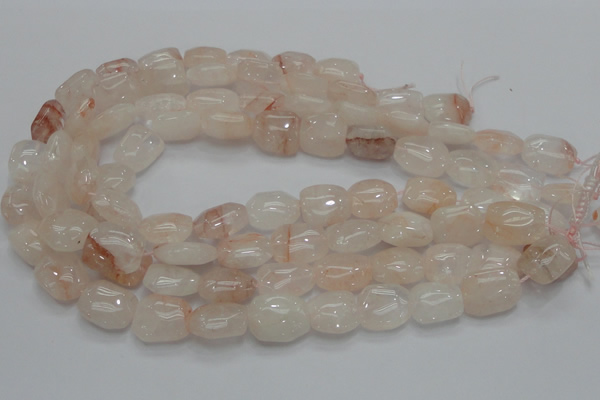 CPQ12 15.5 inches 15*20mm nugget natural pink quartz beads wholesale