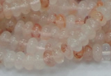 CPQ14 15.5 inches 5*8mm rondelle natural pink quartz beads