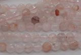 CPQ201 15.5 inches 4mm faceted round natural pink quartz beads