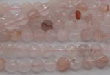 CPQ202 15.5 inches 6mm faceted round natural pink quartz beads