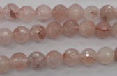 CPQ203 15.5 inches 8mm faceted round natural pink quartz beads