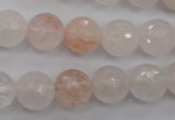 CPQ205 15.5 inches 12mm faceted round natural pink quartz beads