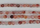 CPQ21 15.5 inches 4mm faceted round natural pink quartz beads