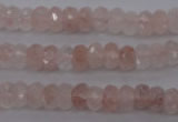 CPQ211 15.5 inches 5*8mm faceted rondelle natural pink quartz beads