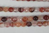 CPQ22 15.5 inches 6mm faceted round natural pink quartz beads