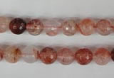 CPQ23 15.5 inches 8mm faceted round natural pink quartz beads